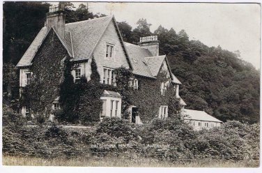 United Kingdom UK Scotland Postcard RPPC Dalchenna House 1907