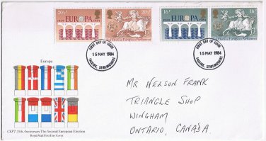 United Kingdom First Day Cover Falkirk Europa 1984