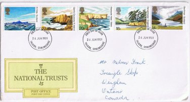 United Kingdom First Day Cover Falkirk The National Trusts 1981