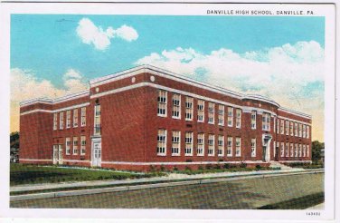 Pennsylvania Postcard Danville High School