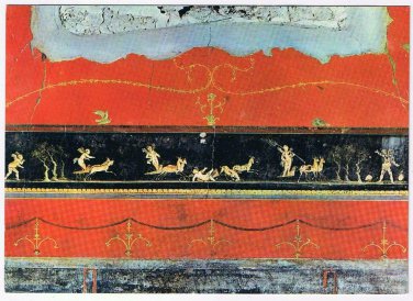 Italy Postcard Pompeii Casa Dei Vettii Cupids In Gigs Of Stags
