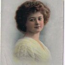 Antique Fashion RPPC Lady Big Hair Photo Postcard Art Deco