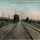 Postcard Train Flight Of International Limited Grand Trunk Railway System