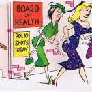 Postcard Board Of Health Polio Shots Today