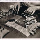 Postcard RPPC Bruges Girl Doing Lacework