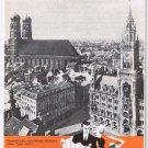Munich Germany Travel Brochure Map Scandinavian Airlines