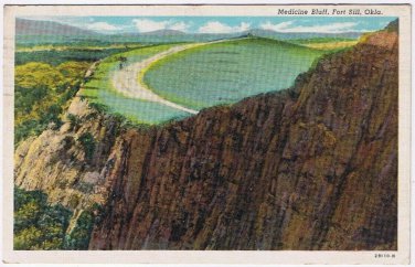 Postcard Medicine Bluff Fort Sill Ohio