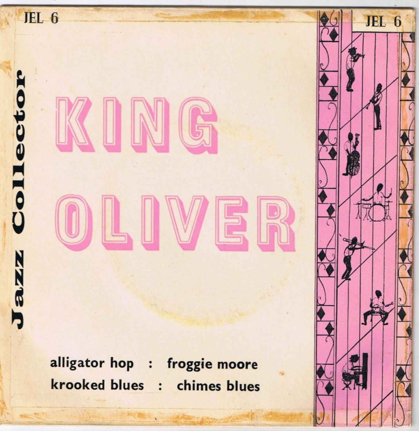 King Oliver Alligator Hop Krooked Blues 45 rpm Froggie Moore Chime Blues