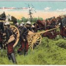 Postcard WWI French Artillery Manoeuvering For Position Underwood 26