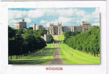United Kingdom UK Postcard Windsor Castle The Long Walk