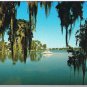 Florida Postcard Tarpon Springs Cabin Cruiser On Lake Tarpon