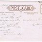 Holiday Postcard Embossed Christmas Blessing Sunset Tree House Snow