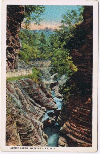 Postcard Artist Dream Watkins Glen New York