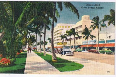 Postcard Lincoln Road Miami Beach Florida