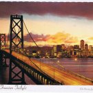 Postcard Bay Bridge San Francisco Twilight Sundown