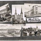 Germany Postcard Merseburg Multi View Schlosspavillon Dom Bahnhof Newmarktbruke