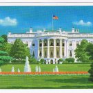 DC Postcard Washington The White House Fountain