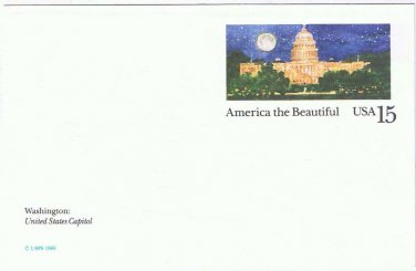 USPS Postcard America The Beautiful Washington US Capitol