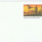 USPS Postcard America The Beautiful Cactus Desert Sunset