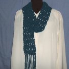 NWOT Lion Brand Teal Suede Girl Womens Yarn Scarf