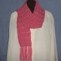 NWOT Child/Misses Pink Girl Acrylic Yarn Scarf