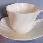 Rare All White Salisbury Bone China Teacup Set SLS2