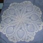 NWOT 30" White Crochet Pinapple Tablecover Doily