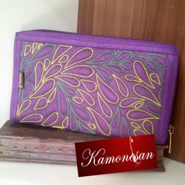 Credit Card-Phone Wallet Passport Holder Handmade Embroidery with Shoulder Strap