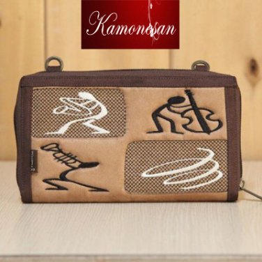 Wallet Organizer Handmade Embroidery Ladies Clutch Small Bag with Shoulder Strap