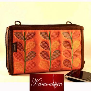Bag and Purse Credit Card Holder Handmade Embroidery Wallet With Shoulder Strap