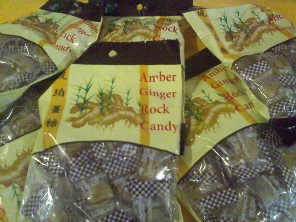 GT-Amber Ginger Rock Candy Packs of 5