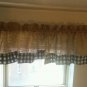 Burlap Natural Valance Window Treatment Rustic Look
