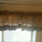 Burlap Natural Valance Window Treatment Rustic Look