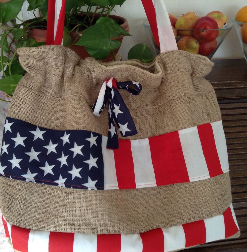 handmade beach bag, picnic bag
