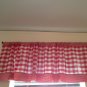 Handmade Red Gingham Valance