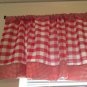 Handmade Red Gingham Valance
