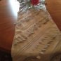 Handmade Gray, Silver Holidays Table Runner