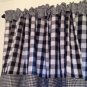 Handmade Black Gingham Valance