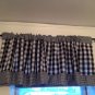 Handmade Black Gingham Valance