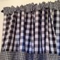 Handmade Black Gingham Valance