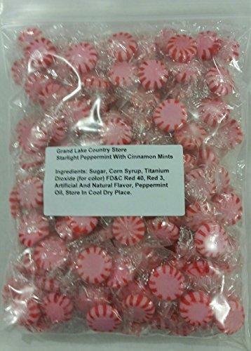 Starlight Peppermint With Cinnamon 2 Lbs Bulk Hard Candy Discs Approximately 175