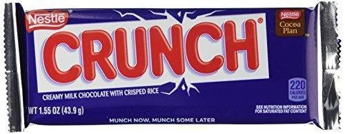 Nestle Crunch Chocolate Single, Candy Bars (Pack of 36)