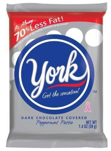 HERSHEYS York Peppermint Patties Dark Chocolate Covered Mint Candy, 1.4 Ounce (P