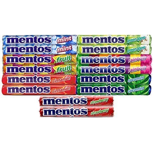 Mentos Variety Pack 14 Count (2 Of Each Flavor) The Chewy Mint Sampler ...