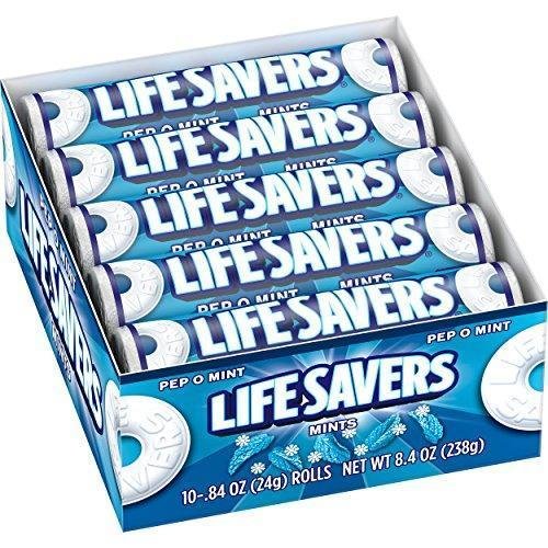 LifeSavers Pep-O-Mint Mints Rolls, 16.8 total Ounce (Pack of 20)