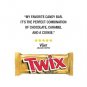 MARS TWIX Caramel Singles Size Chocolate Cookie Bar Candy 1.79-Ounce Bar 36-Cou