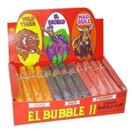 Original Bubble Gum El Bubble II - Assorted Flavors: Wild Tiger (Orange), El Bro