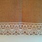 Burlap and Lace Valance