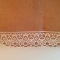Burlap and Lace Valance
