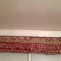 Burlap and Gingham valance